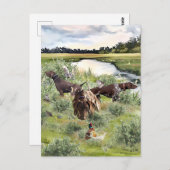 Deutscher Kurzzeiger Postkarte (Vorne/Hinten)