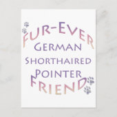 Deutscher Kurzzeiger Postkarte (Vorderseite)