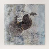 Deutscher Kurzzeiger Puzzle (Horizontal)