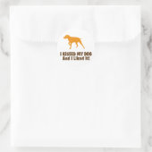 Deutscher Kurzzeiger Runder Aufkleber (Tasche)