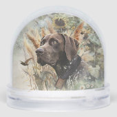 Deutscher Kurzzeiger Schneekugeln (Rückseite)