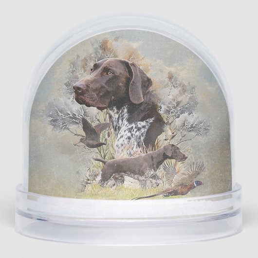 Deutscher Kurzzeiger Schneekugeln (Vorderseite)