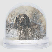 Deutscher Kurzzeiger Schneekugeln (Rückseite)