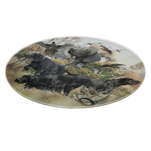 Deutscher Kurzzeiger Schneidebrett (Ecke)