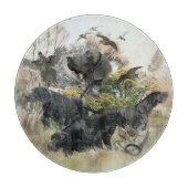 Deutscher Kurzzeiger Schneidebrett (Vorderseite)