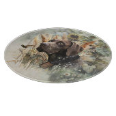 Deutscher Kurzzeiger Schneidebrett (Ecke)