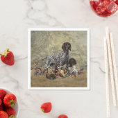 Deutscher Kurzzeiger Serviette (Beispiel)