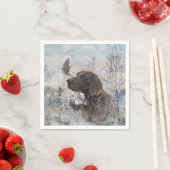 Deutscher Kurzzeiger Serviette (Beispiel)