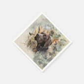 Deutscher Kurzzeiger Serviette (Ecke)