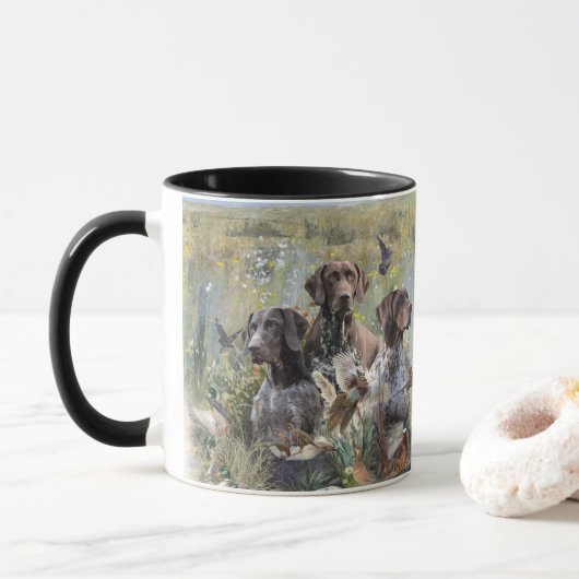Deutscher Kurzzeiger Tasse (Mit Donut)