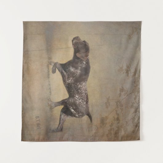 Deutscher Kurzzeiger Wandteppich (Vorderseite (Horizontal))