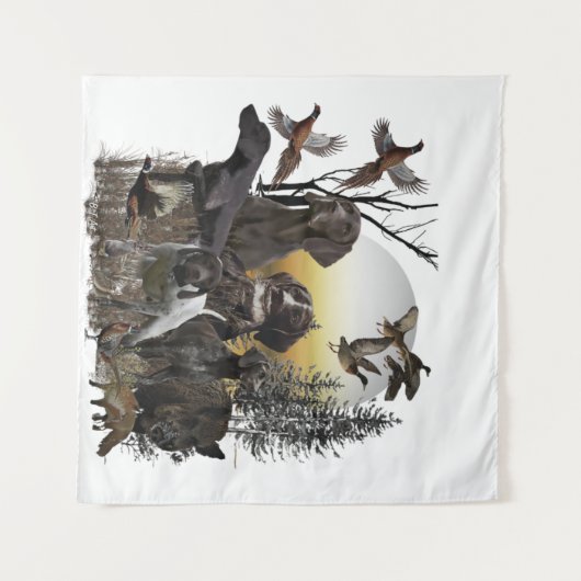 Deutscher Kurzzeiger Wandteppich (Vorderseite (Horizontal))