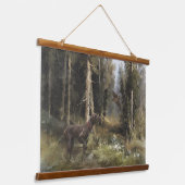 Deutscher Kurzzeiger Wandteppich Mit Holzrahmen (Gewinkelt)