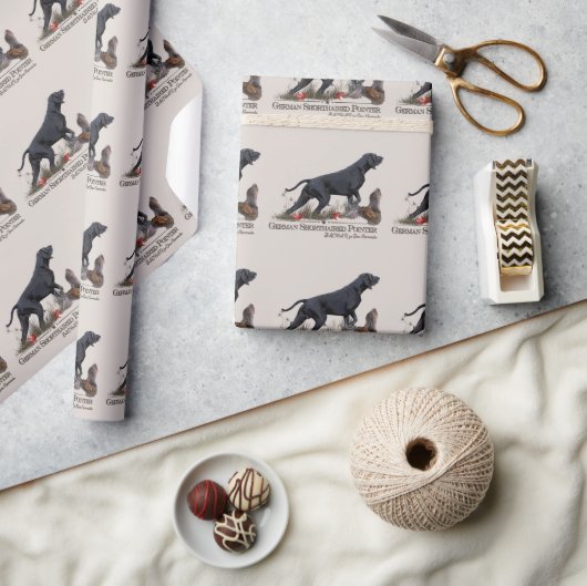 Deutscher Kurzzeiger, ZACHAR-Tapisserie Geschenkpapier (Kunsthandwerk)