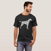 Deutscher Kurzzeitpointer APS Mama Vater 5 T-Shirt (Vorne ganz)