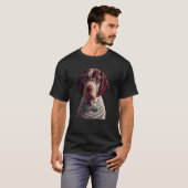 Deutscher Kurzzeitpointer GSP Mama Vater T-Shirt (Vorne ganz)