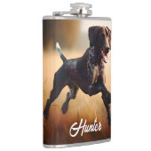 Deutscher Kurzzeitpointer läuft Flachmann (Rechts)
