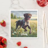 Deutscher Kurzzeitpointer läuft Serviette (Beispiel)