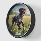 Deutscher Kurzzeitpointer läuft Uhr (Winkel)