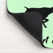 Deutscher Kurzzeitpointer und Falconry Mousepad (Ecke)
