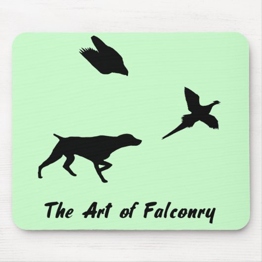 Deutscher Kurzzeitpointer und Falconry Mousepad (Vorne)