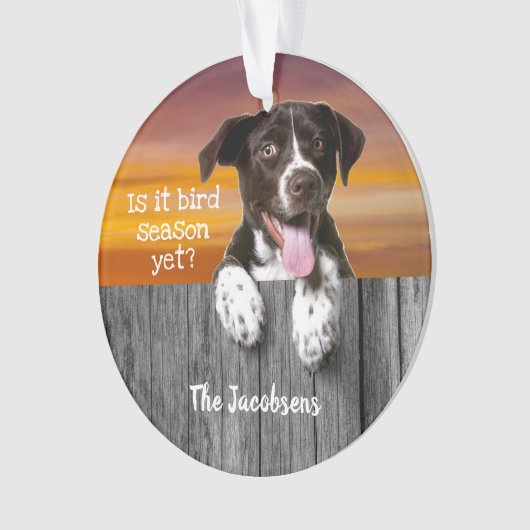 Deutscher Kurzzeitpointer "Vogelsaison"  Ornament (Vorderseite)