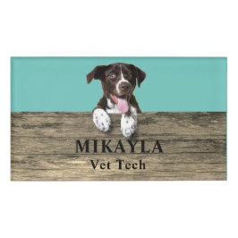 Deutscher Kurzzeitpointer Welppy Veterinary Namenschild