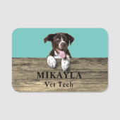 Deutscher Kurzzeitpointer Welppy Veterinary     Namensschild (Vorderseite)