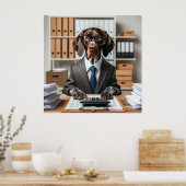 Deutscher Kurzzeitrechner Poster (Küche)