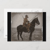Deutscher Lancer auf Horseback Postkarte (Vorne/Hinten)