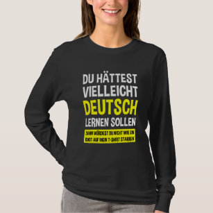 Deutscher Lautsprecher lernen - Deutschland Flag D T-Shirt