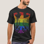 Deutscher LGBT-T - Shirt Gay Lesbian-Pride-Adler (Vorderseite)