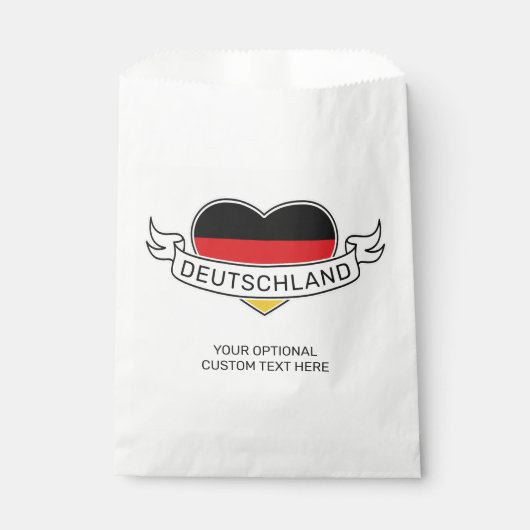 Deutscher Liebe Individuelle Name Geschenktütchen (Vorderseite)