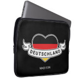 Deutscher Liebe individuelle Name Laptopschutzhülle (Vorne Rechts)