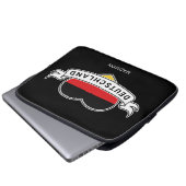 Deutscher Liebe individuelle Name Laptopschutzhülle (Vorne Knopf)