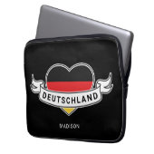 Deutscher Liebe individuelle Name Laptopschutzhülle (Vorderseite Links)