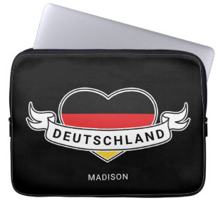 Deutscher Liebe individuelle Name Laptopschutzhülle