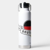 Deutscher Liebe individuelle Name Trinkflasche (Vorderseite)