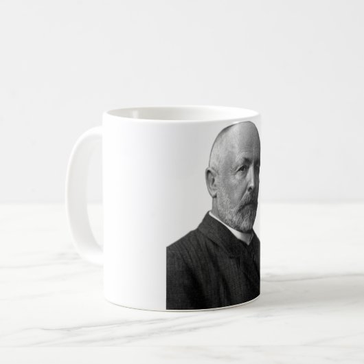 Deutscher Mathematiker Georg Cantor Kaffeetasse (Vorderseite Links)