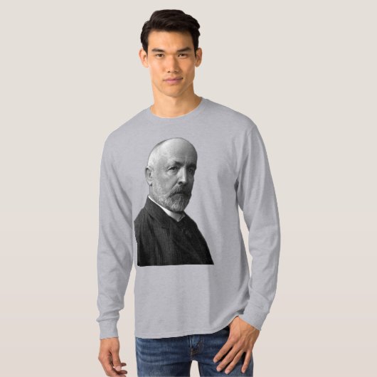 Deutscher Mathematiker Georg Cantor T-Shirt (Vorne ganz)