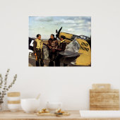 Deutscher ME-109-Pilot des Zweiten Weltkriegs Poster (Küche)
