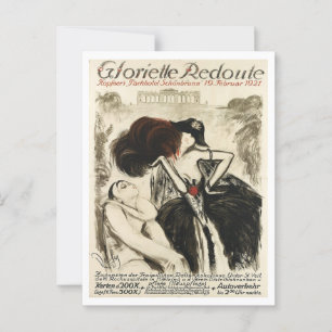 Deutscher Modeclub Deco 1920er Jahre Vintage-Inspi Postkarte