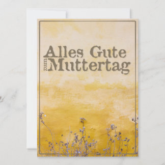 Deutscher Muttertag auf der Wiese der Vintagen Blu