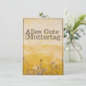 Deutscher Muttertag auf der Wiese der Vintagen Blu (Stehend Vorderseite)