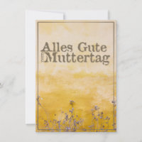 Deutscher Muttertag auf der Wiese der Vintagen Blu