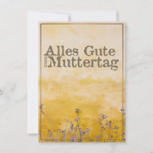 Deutscher Muttertag auf der Wiese der Vintagen Blu