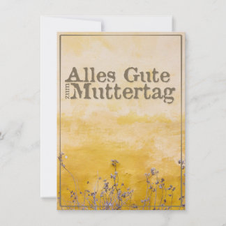 Deutscher Muttertag auf der Wiese der Vintagen Blu