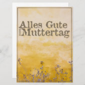 Deutscher Muttertag auf der Wiese der Vintagen Blu (Vorne/Hinten)