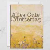 Deutscher Muttertag auf der Wiese der Vintagen Blu