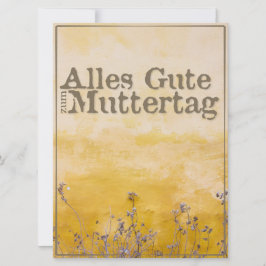 Deutscher Muttertag auf der Wiese der Vintagen Blu